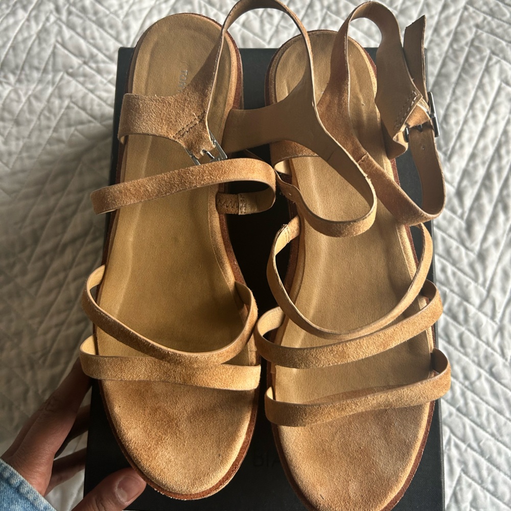 Tony Bianco Light Brown Suede Sandals